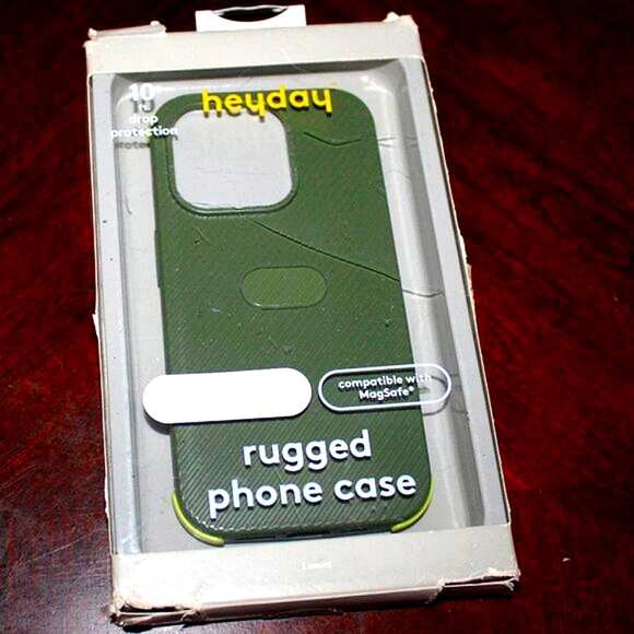 π± Heyday Rugged Phone Case for iPhone 15 Pro - NIB | Olive Green | MagSafe - Picture 3 of 5